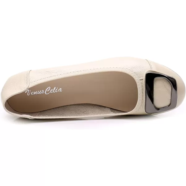 VenusCelia Women's Buckle Dance Flats Shoe
