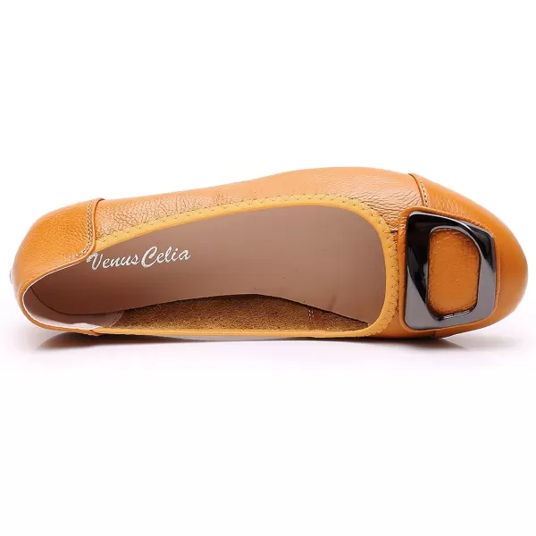 VenusCelia Women's Buckle Dance Flats Shoe