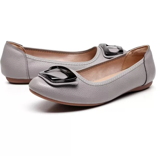 VenusCelia Women's Buckle Dance Flats Shoe