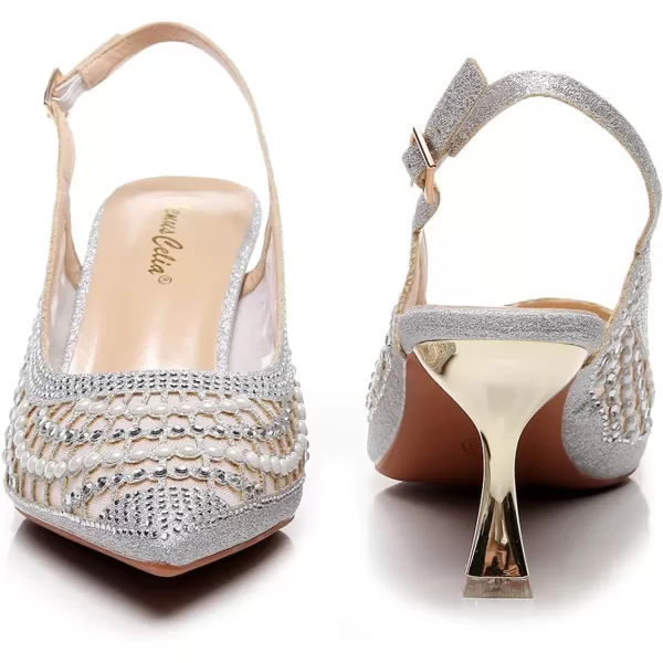 VenusCelia Women's Charming Lady Slingback Pump Shoe