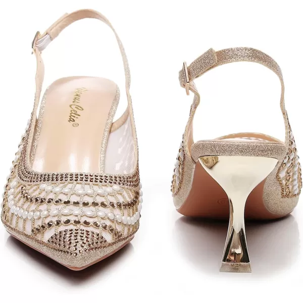 VenusCelia Women's Charming Lady Slingback Pump Shoe