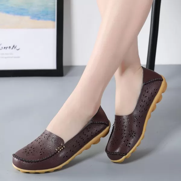 VenusCelia Women's Comfort Walking Boat Shoe)