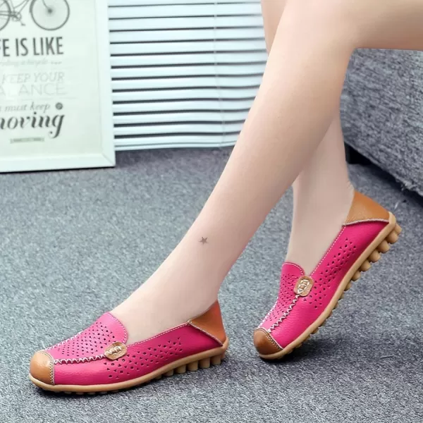 VenusCelia Women's Comfort Walking Boat Shoe)