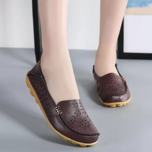 VenusCelia Women's Comfort Walking Boat Shoe)