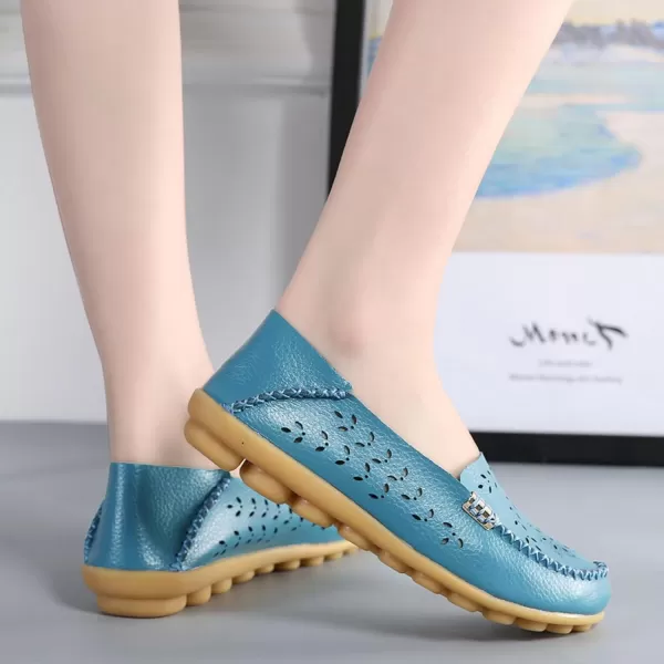 VenusCelia Women's Comfort Walking Boat Shoe)