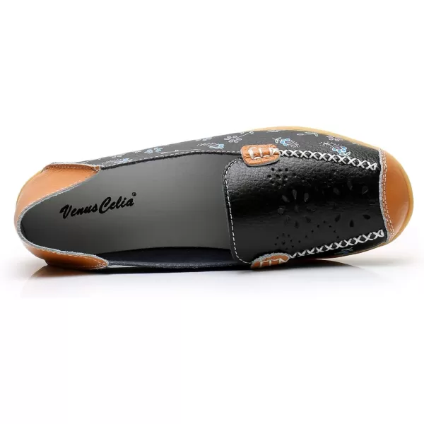 VenusCelia Women's Comfort Walking Boat Shoe)