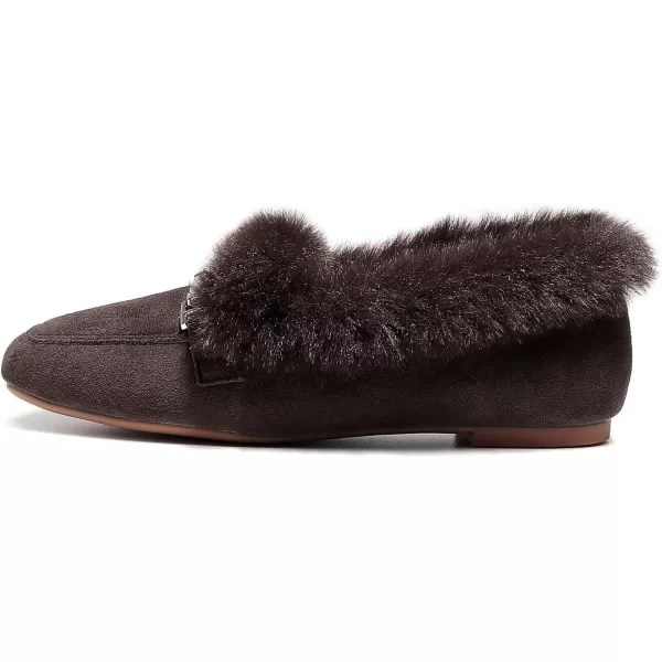 VenusCelia Women's Cozy Furry Flat Shoe