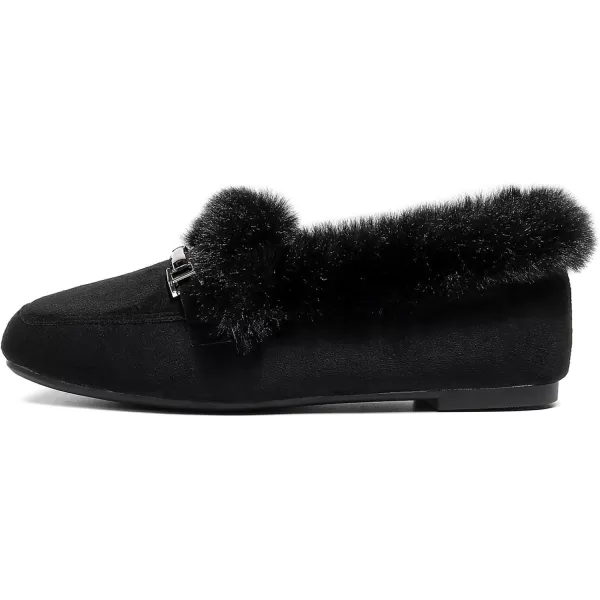 VenusCelia Women's Cozy Furry Flat Shoe