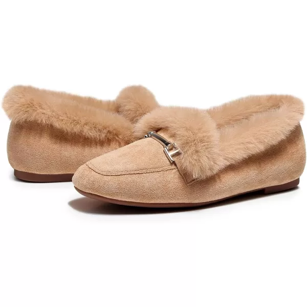 VenusCelia Women's Cozy Furry Flat Shoe