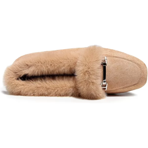 VenusCelia Women's Cozy Furry Flat Shoe