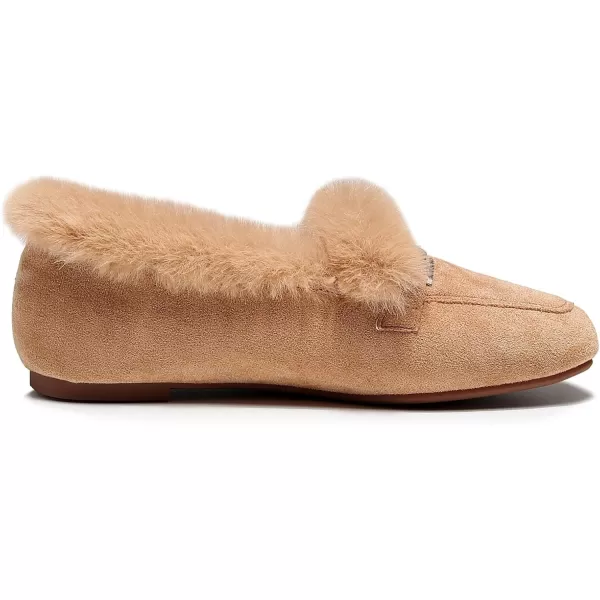 VenusCelia Women's Cozy Furry Flat Shoe