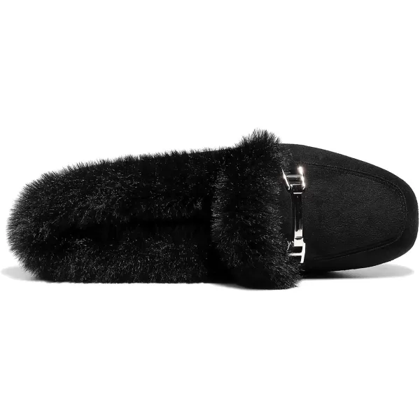 VenusCelia Women's Cozy Furry Flat Shoe