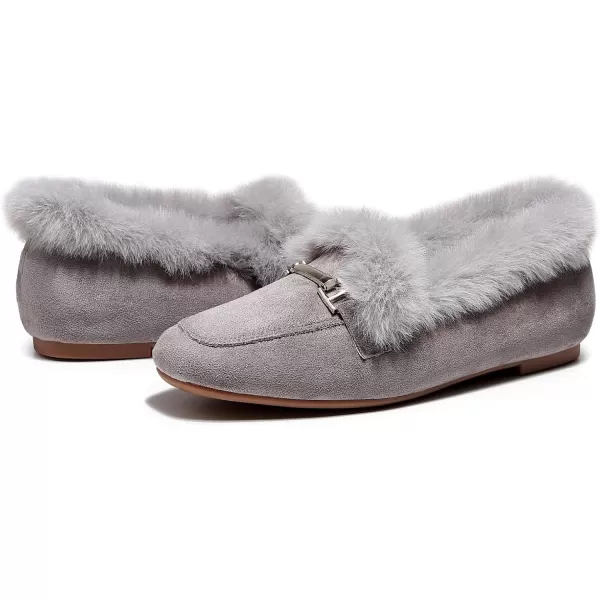 VenusCelia Women's Cozy Furry Flat Shoe