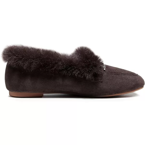 VenusCelia Women's Cozy Furry Flat Shoe