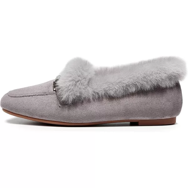 VenusCelia Women's Cozy Furry Flat Shoe