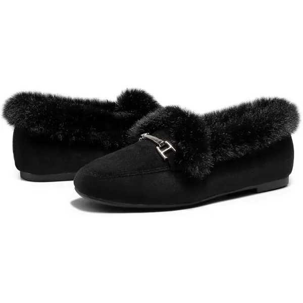 VenusCelia Women's Cozy Furry Flat Shoe