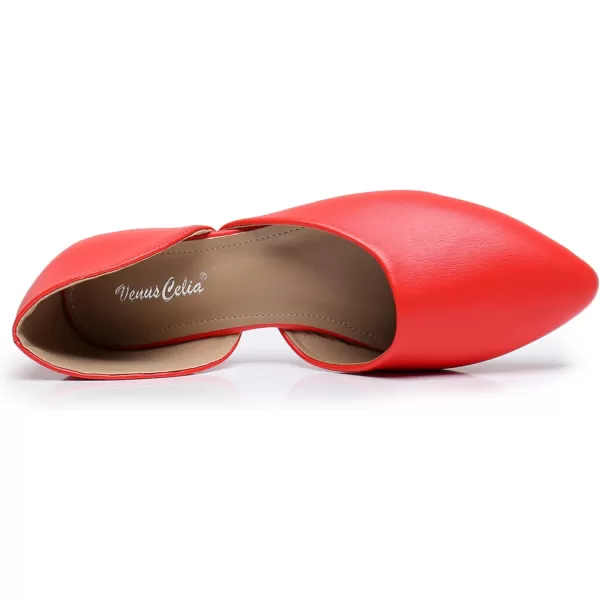 VenusCelia Women's D'Orsay Flat Shoe