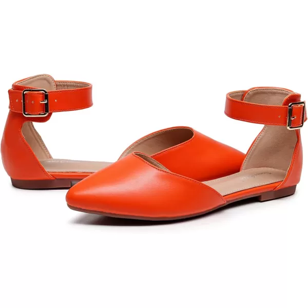 VenusCelia Women's D'Orsay Strap Flat Shoe