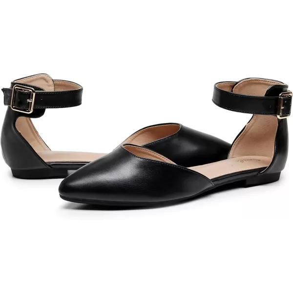 VenusCelia Women's D'Orsay Strap Flat Shoe