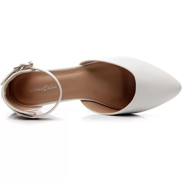 VenusCelia Women's D'Orsay Strap Flat Shoe