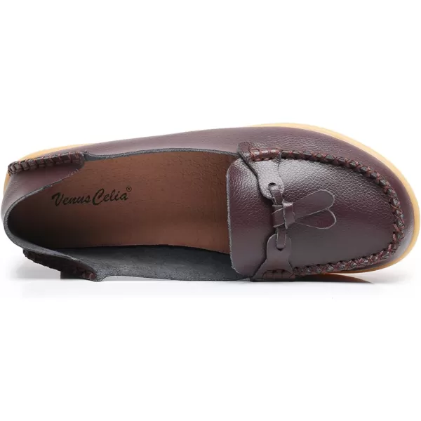 VenusCelia Women's Decoration Comfort Walking Flat Loafer