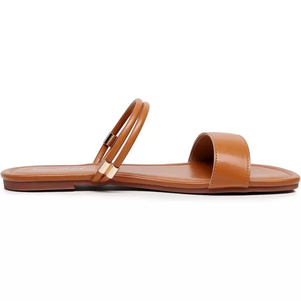 VenusCelia Women's Double Straps Flat Sandal
