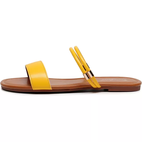 VenusCelia Women's Double Straps Flat Sandal