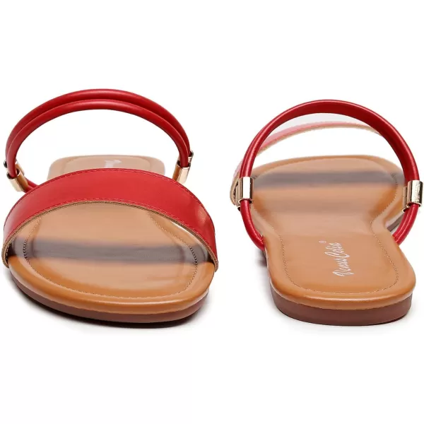 VenusCelia Women's Double Straps Flat Sandal