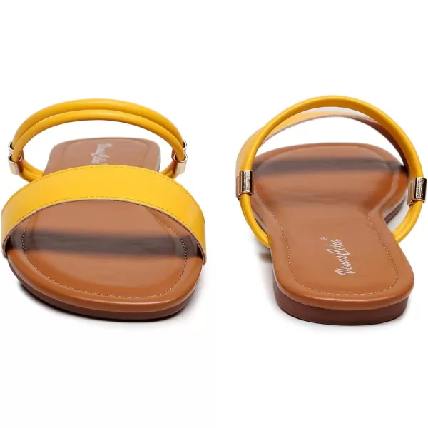 VenusCelia Women's Double Straps Flat Sandal