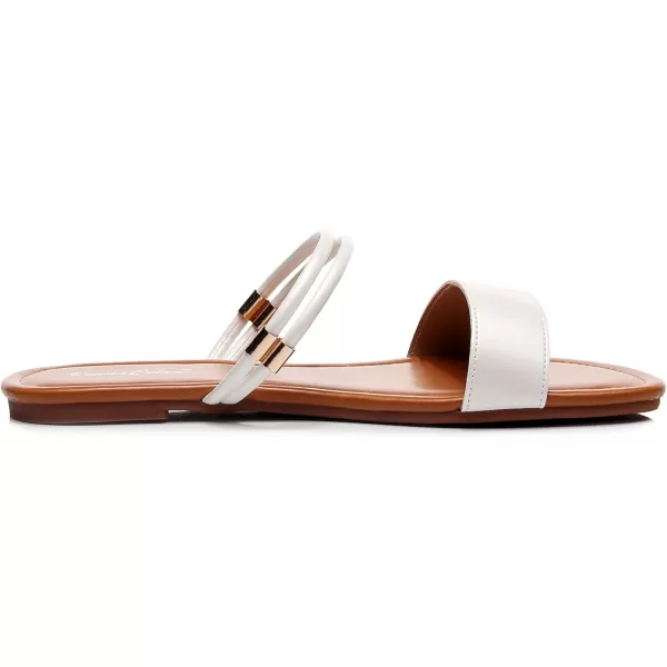 VenusCelia Women's Double Straps Flat Sandal