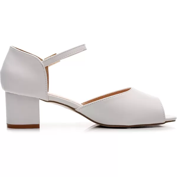 VenusCelia Women's Easy Going Strap Pump Chunky Heeled Sandal