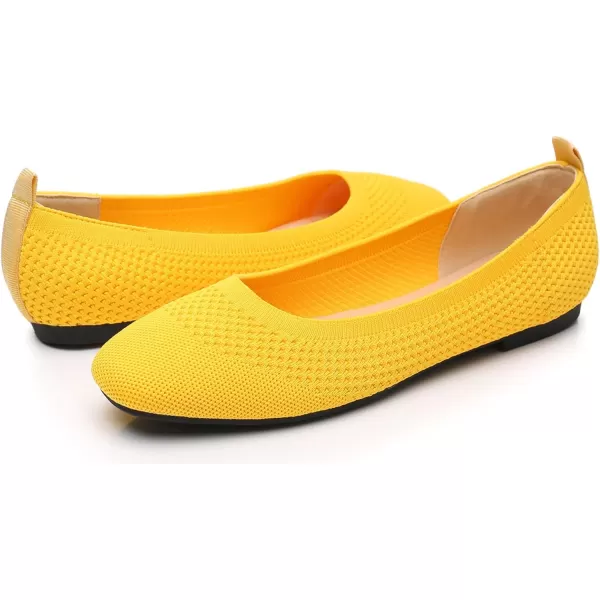 VenusCelia Women's Flexible Knit Flat Shoe