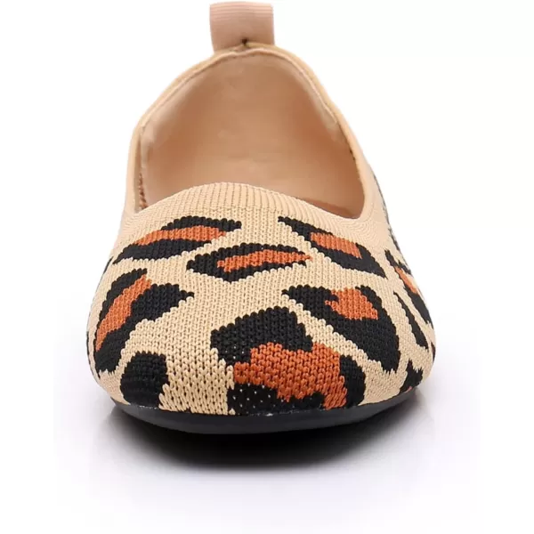 VenusCelia Women's Flexible Knit Flat Shoe