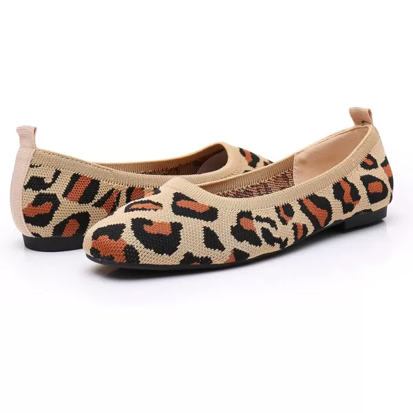 VenusCelia Women's Flexible Knit Flat Shoe