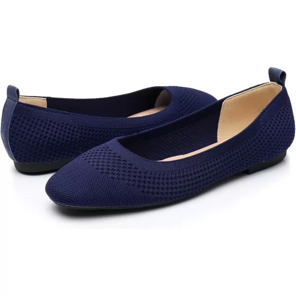 VenusCelia Women's Flexible Knit Flat Shoe