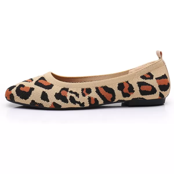 VenusCelia Women's Flexible Knit Flat Shoe