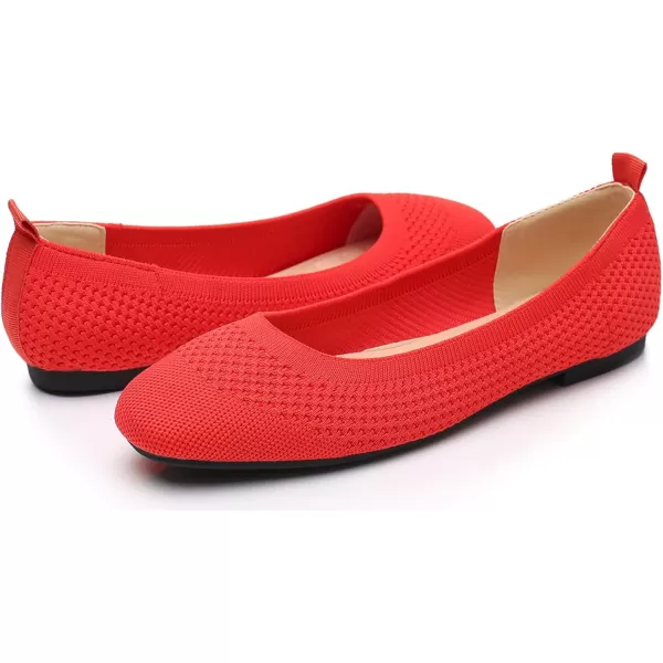 VenusCelia Women's Flexible Knit Flat Shoe