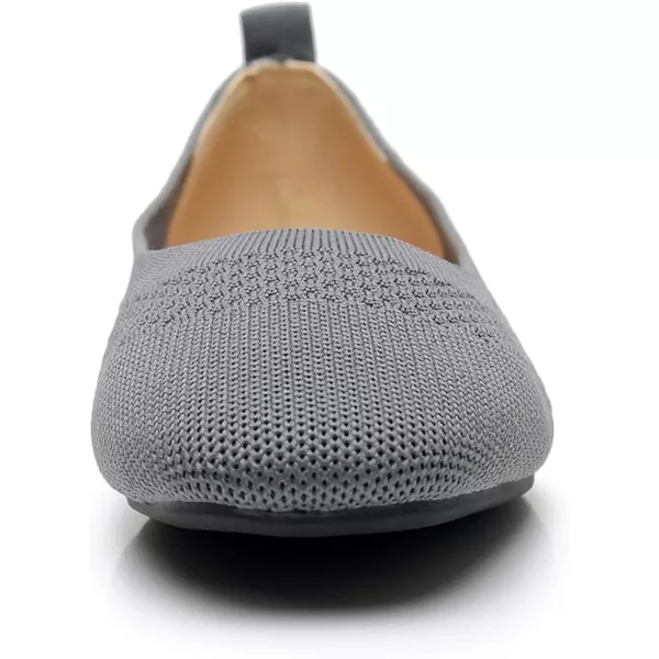 VenusCelia Women's Flexible Knit Flat Shoe