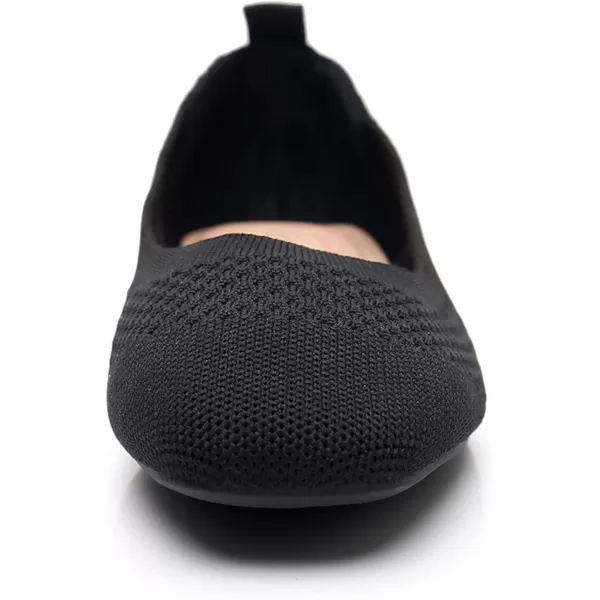 VenusCelia Women's Flexible Knit Flat Shoe