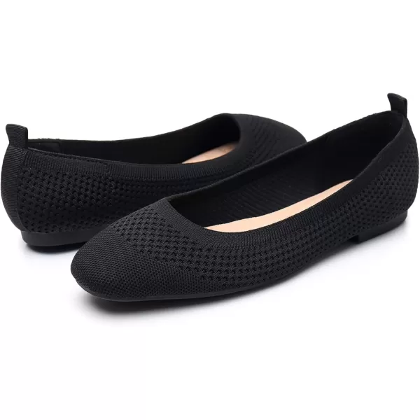 VenusCelia Women's Flexible Knit Flat Shoe