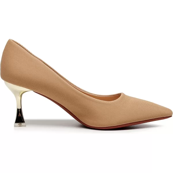 VenusCelia Women's Golden-Sun Pump Stiletto Heel Shoe