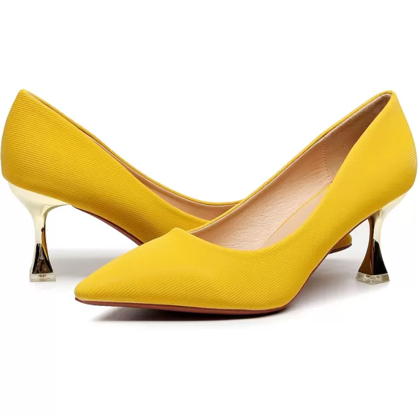 VenusCelia Women's Golden-Sun Pump Stiletto Heel Shoe