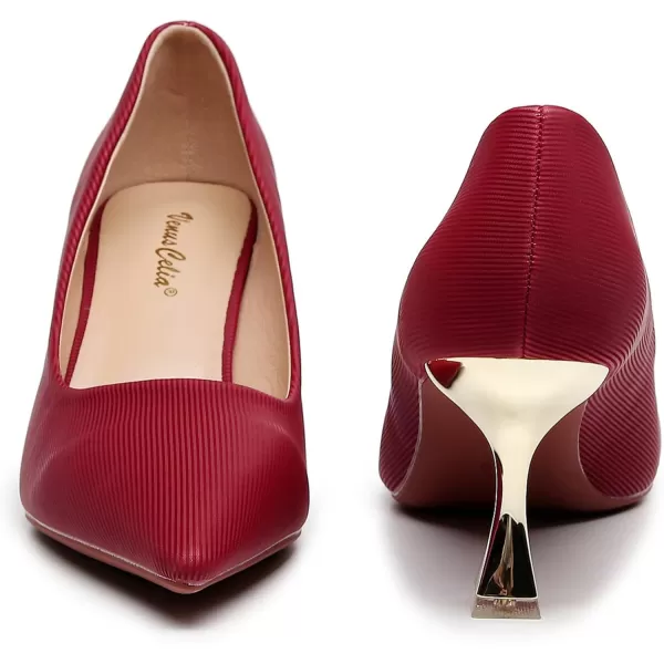 VenusCelia Women's Golden-Sun Pump Stiletto Heel Shoe