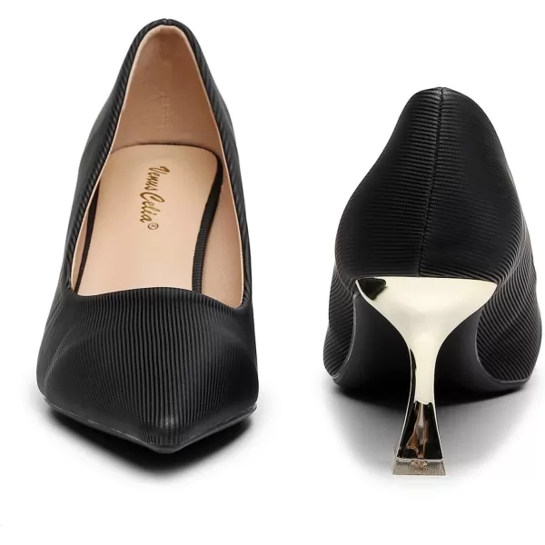 VenusCelia Women's Golden-Sun Pump Stiletto Heel Shoe