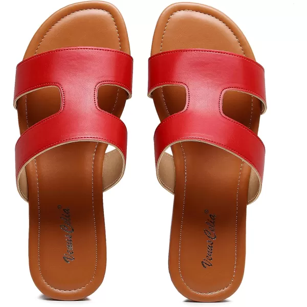 VenusCelia Women's H Band Flat Sandal