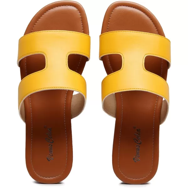 VenusCelia Women's H Band Flat Sandal