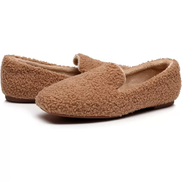 VenusCelia Women's Hairy Furry Flat Shoe