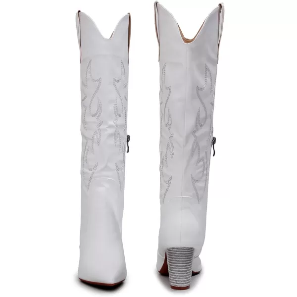 VenusCelia Women's Knee High Embroidery Fashion Boots