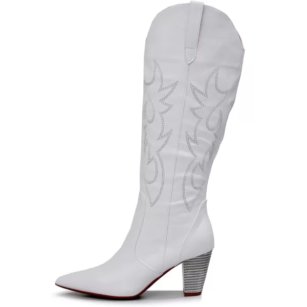 VenusCelia Women's Knee High Embroidery Fashion Boots
