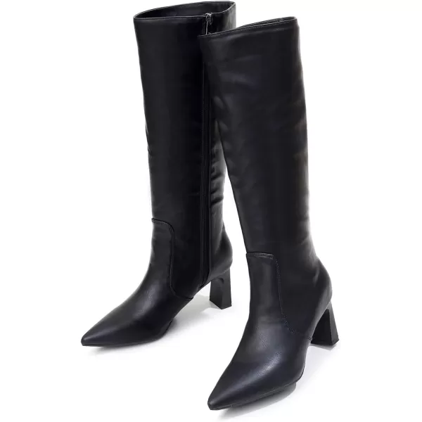 VenusCelia Women's Knee High Stretchy Fashion Boots